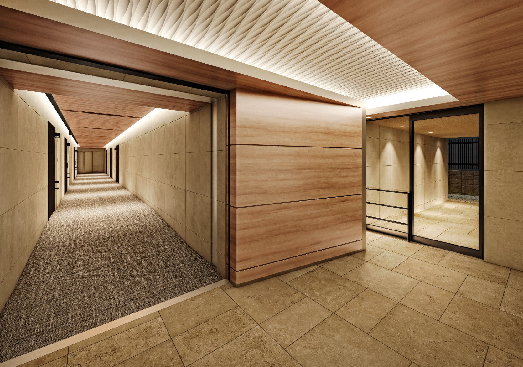 内廊下完成予想CG