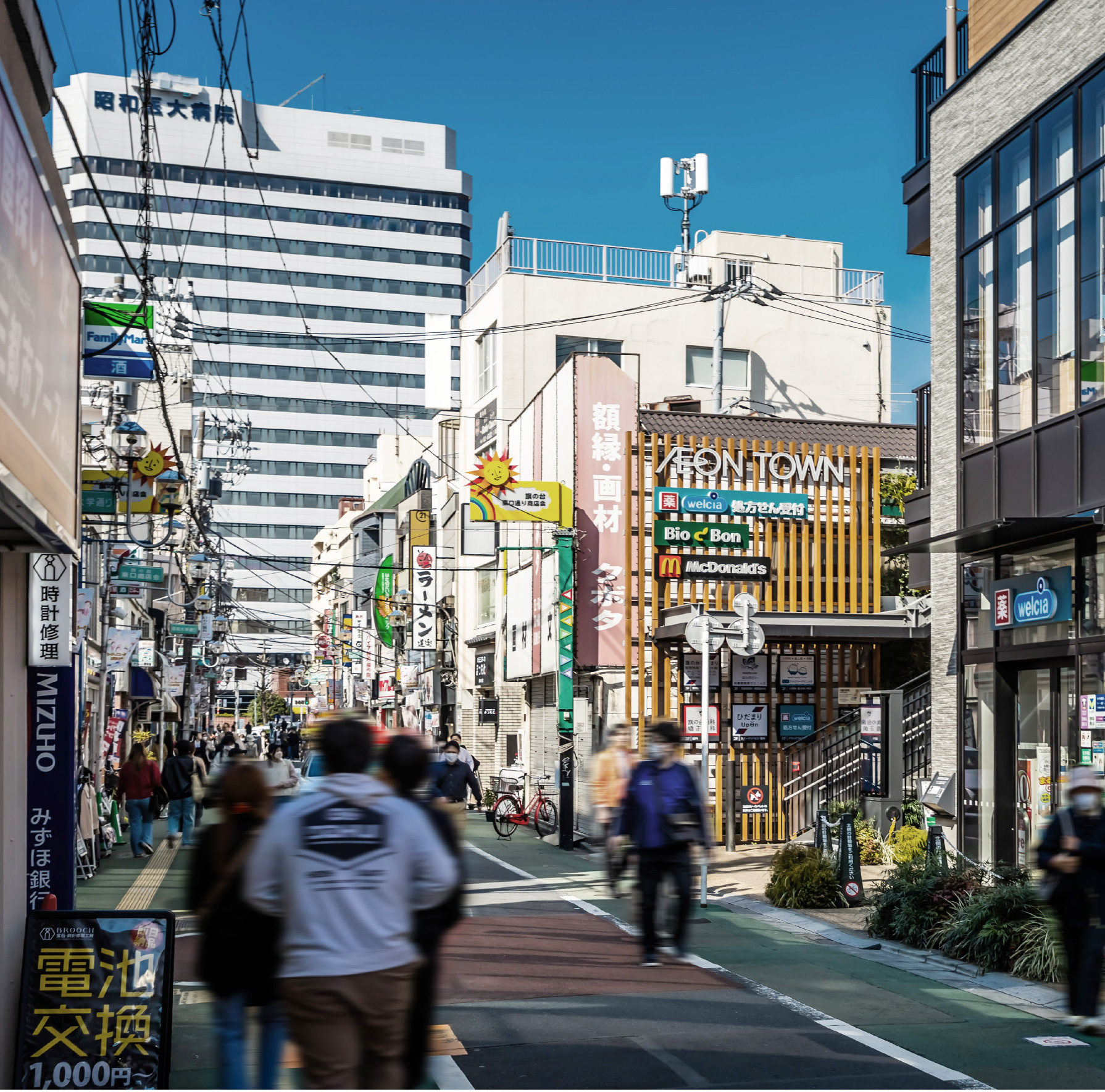 旗の台東口通り商店街（約620m／徒歩8分）