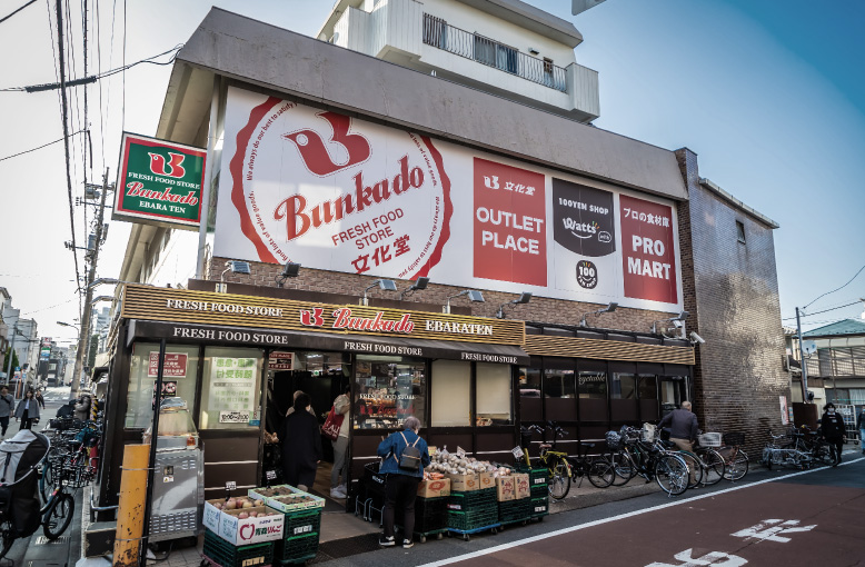 文化堂荏原店（約590m／徒歩8分）