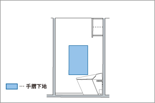 トイレ手摺下地